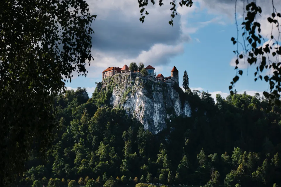 Bled Castle on its cliff